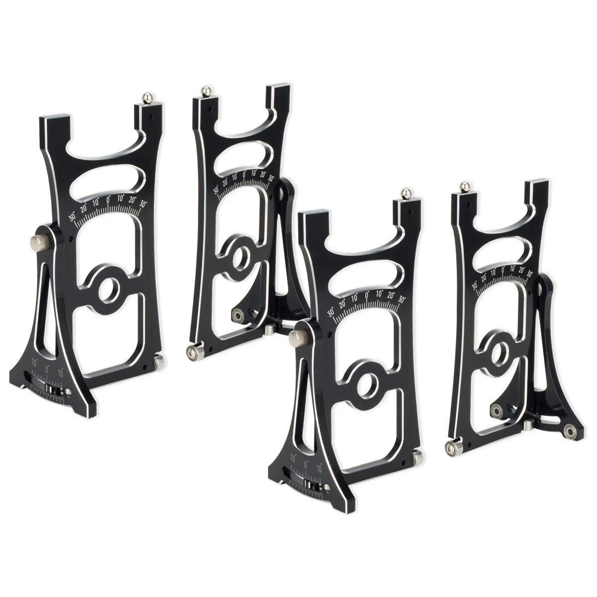 1Set Aluminum Chassis Setup System Measuring Tool With Ruler Wrench for Trxs 1/8 Rally Short Truck 1/7 Electric Off-road Car