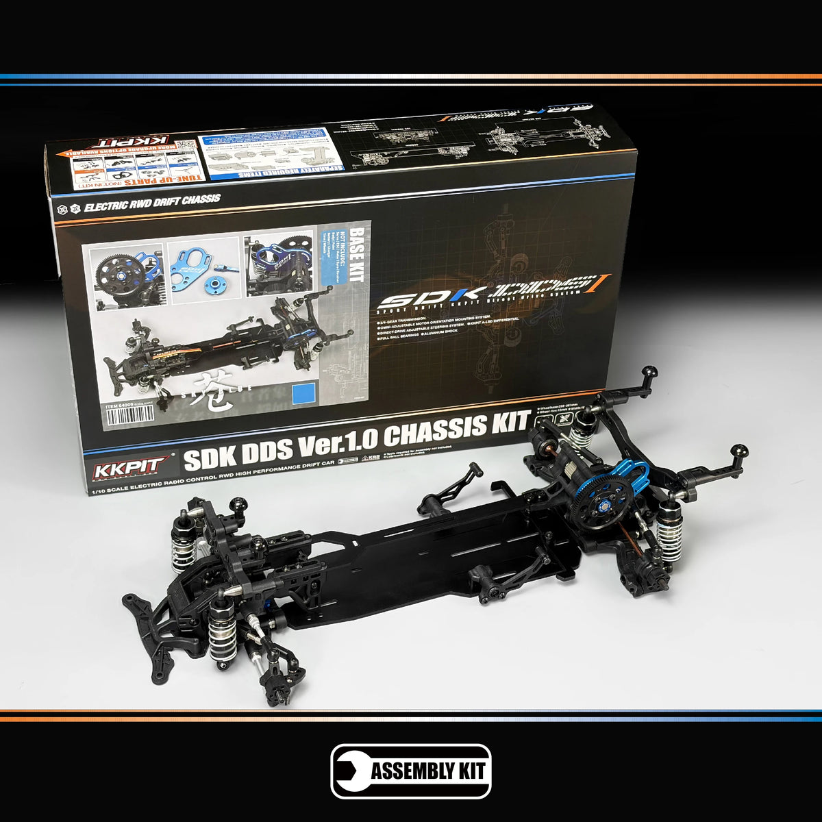 KKPIT SDK DDS Ver.1.0 1/10 Electric R/C DRIFT Chassis KIT