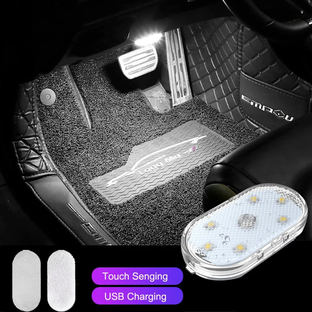 Touch Light Hand Car Roof Magic stickers Lamp Indoor Car Lighting Night Reading Light Reading Lamp Car Interior Lights