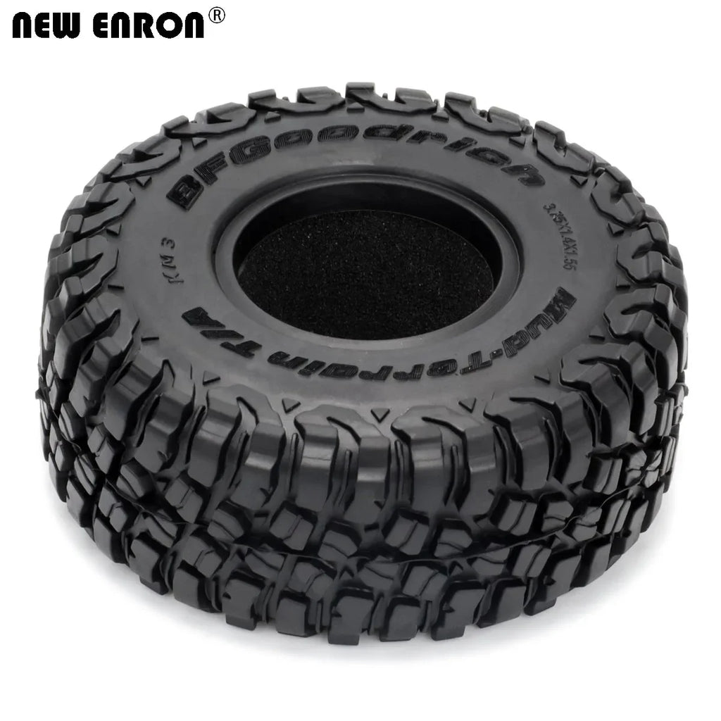 4Pcs 1.55" 95*35MM Wheel Tires 1.55 Inch Rubber Tyre for RC Car Crawler D90 TF2 Tamiya CC01 LC70 LC80 Axial 90069 JIMNY RC4WD