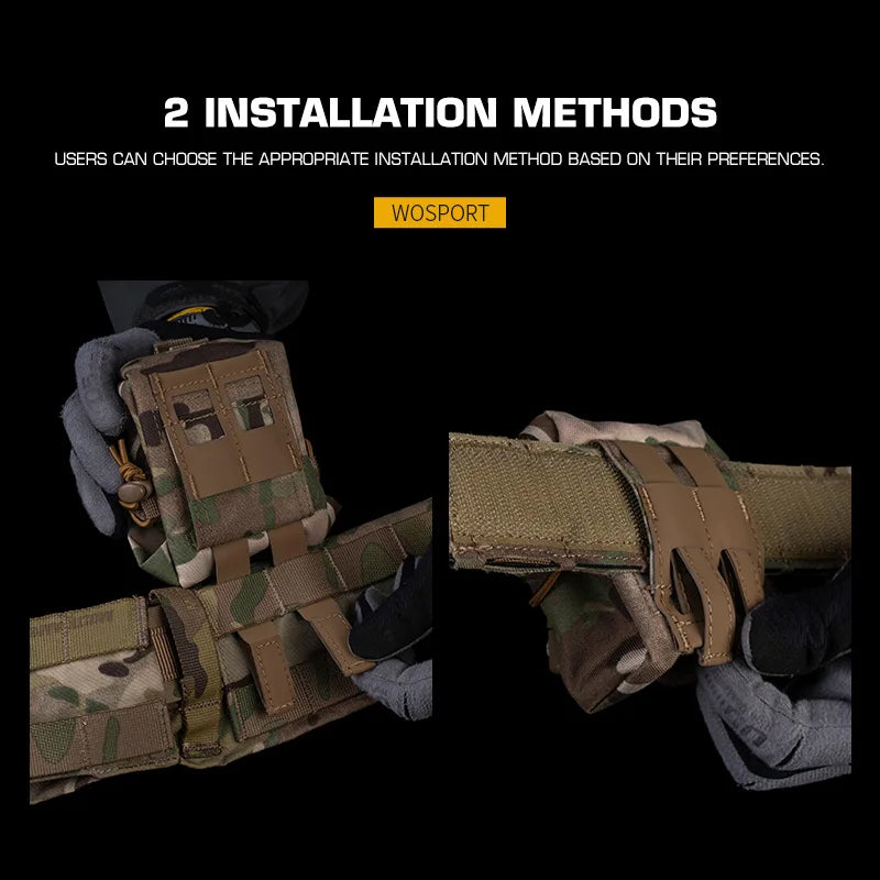 Tactical Frag Pouch Multi-Purpose Grenade Pouch with Waist Belt Storage for Outdoor Hunting Accessories