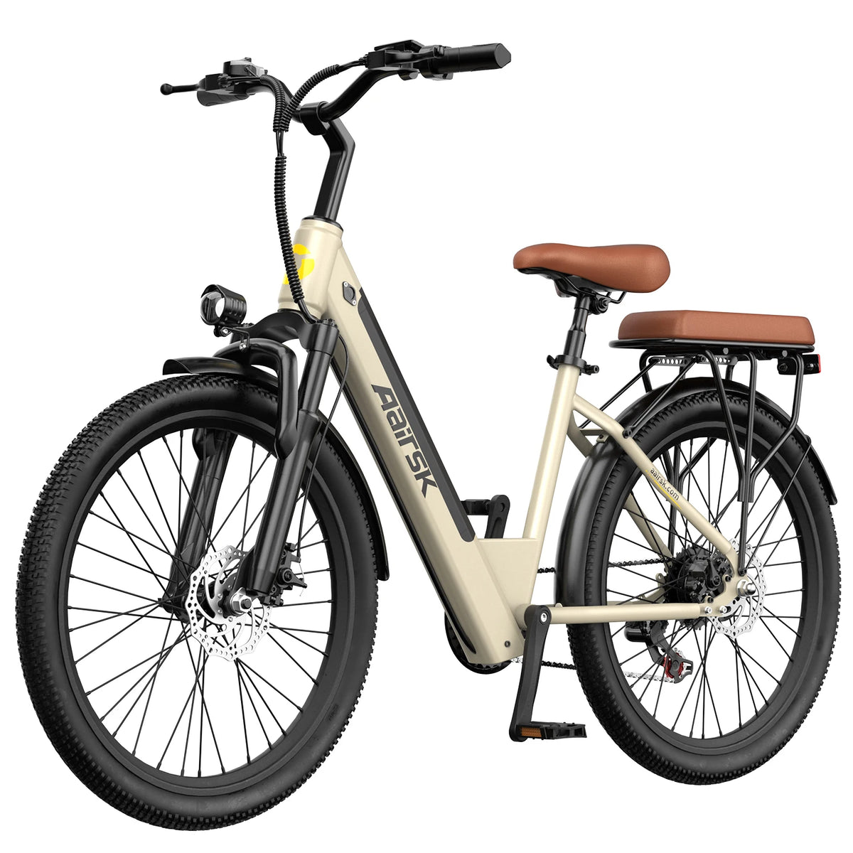 Aairsk EU Free Delivery 250W 36V 13AH Lithium Battery Step Through Removable Battery Electric Bike 26 Inches Tire City EBike