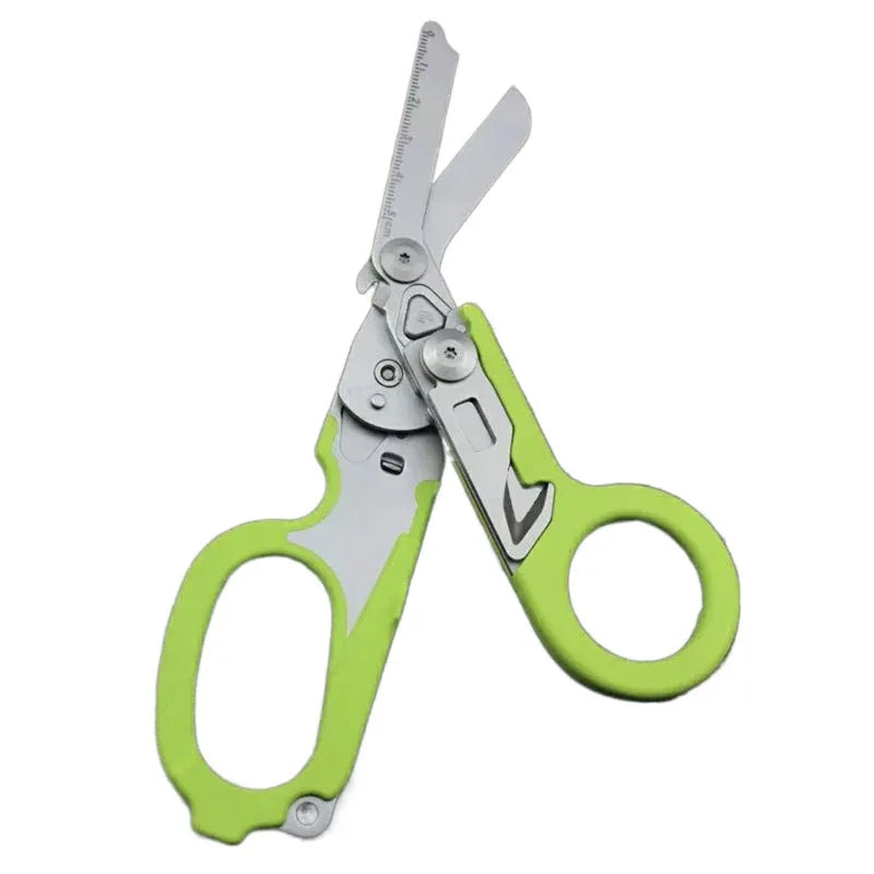 6 In1 Multifunction Medical Emergency Response Raptors Shears Foldable Scissors Pliers Tactical Outdoor Survival Tool Equipmen