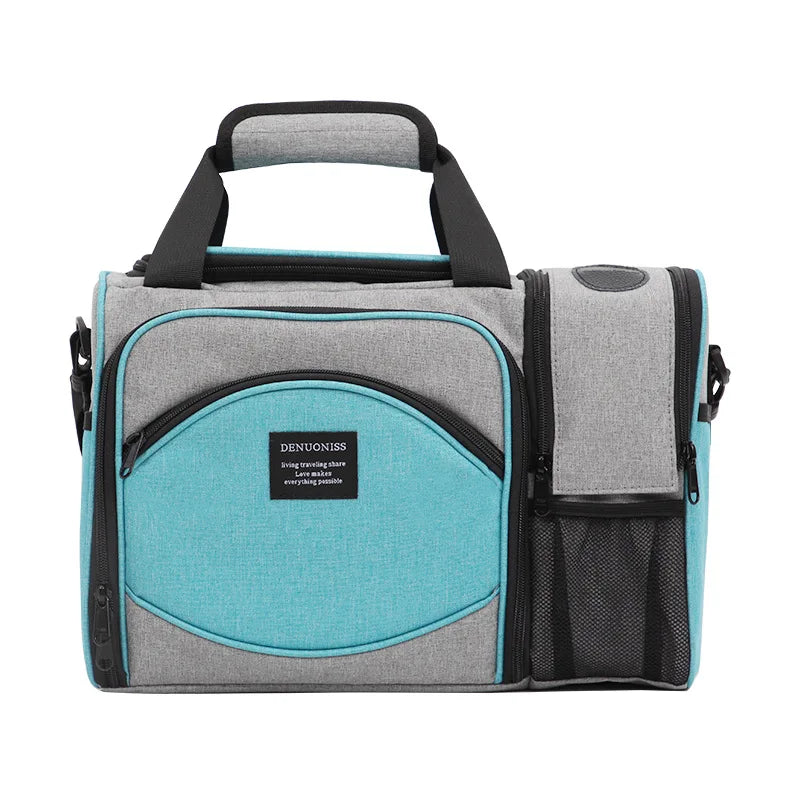 Insulated Lunch Bag Waterproof Large Thermal Food Container Adjustable Shoulder Strap Thickened Lunch Box for School Bag