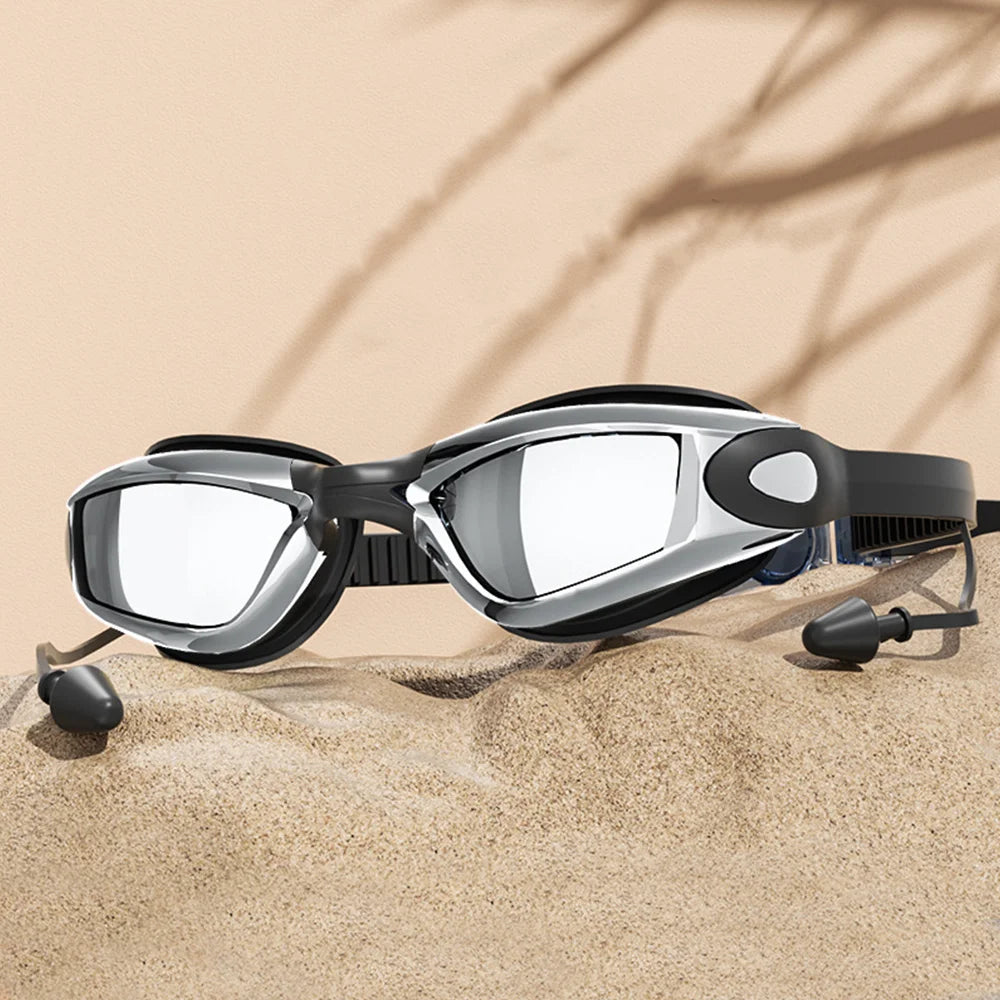 Swimming Goggles Creative HD Summer Waterproof Anti Fog Diving Swim Glasses Silicone Adjustable Swim Eyewear Men Women