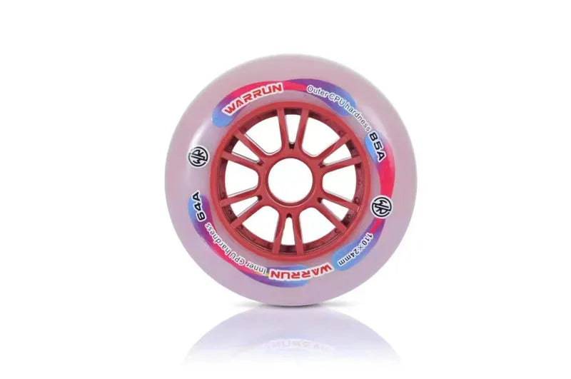 Inline Speed Skate Wheel Original WARRUN Dual Hardness Skating Wheels Professional Race MarathonTires 64A 85A Durable Elastic PU