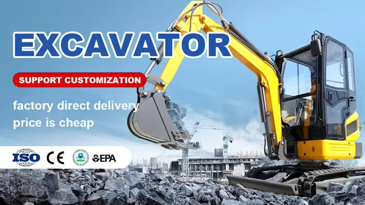 Mini Excavator 2.5 Ton 3 T Customize Factory Factory Price Mini Digger Free Shipping Yanmar Engine Excavator Crawler Excavator