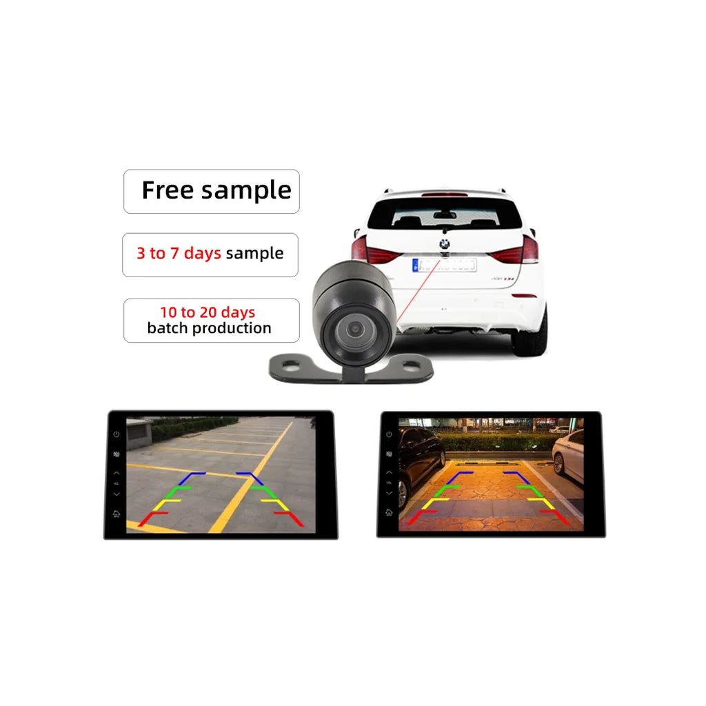 High Definition Night Vision Wide-Angle Rearview Parking Camera Car Reversing Camera Waterproof CCD LED Car Reversing Monitor