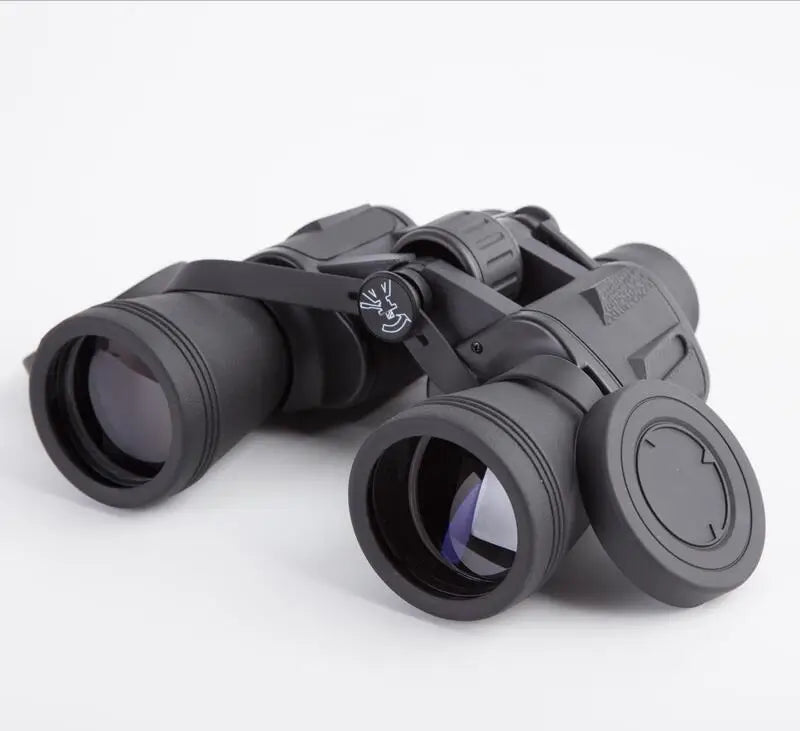 10x50 Professional Porro Binoculars HD BAK4 Prism High Power Wide Angle Telescope for Hunting Camping