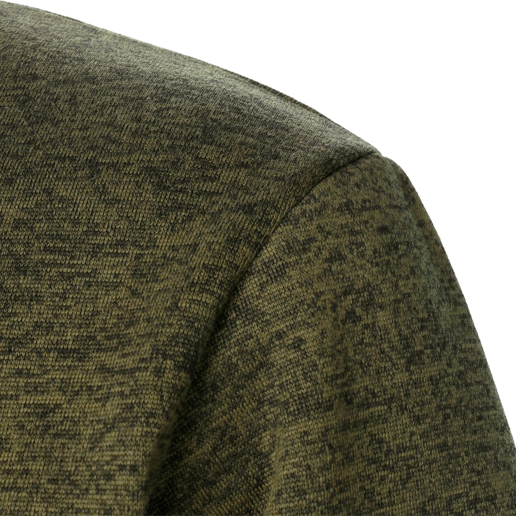 Autumn and winter men's stand collar long sleeve casual knitted sweater top
