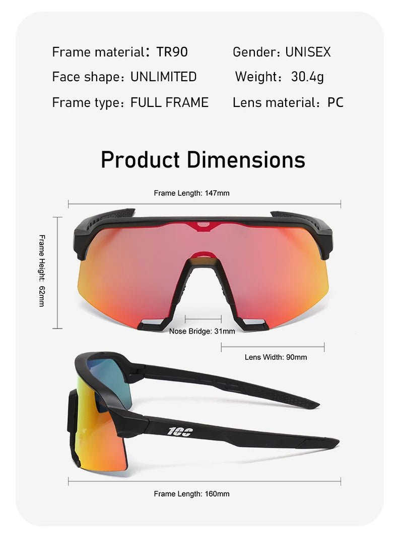 New Photochromic Sunglasses Outdoor Sports Bike Cycling Glasses Man MTB Hiking Glasses Women Driving Bicycle UV400 Goggles
