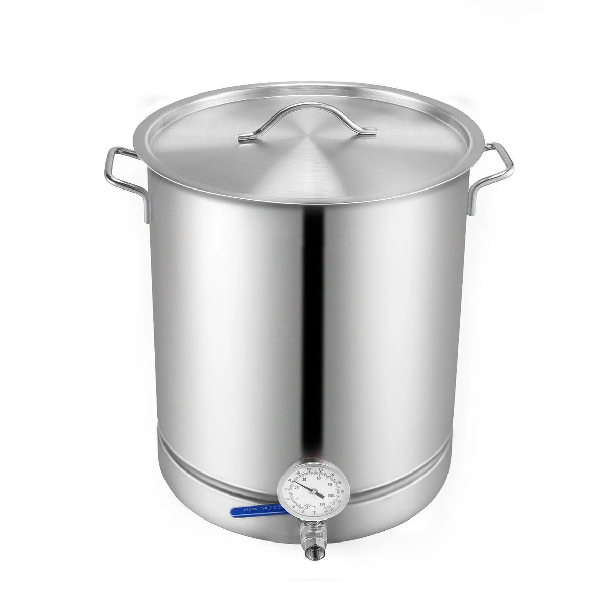 16 GALLON Tri Ply Bottom Stainless Steel Kettle Home Brewing Supplies with Lid Brewing Pot for Beer & Wine Includes Ha