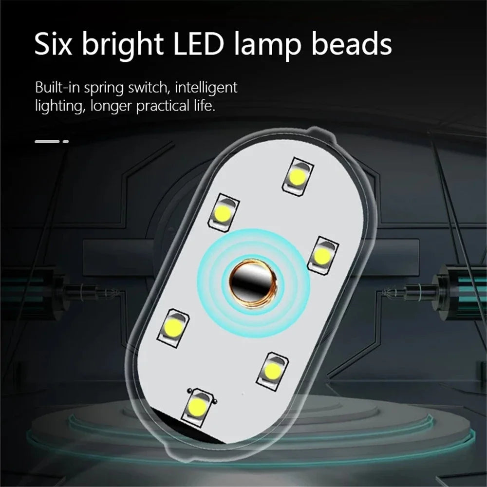 Touch Light Hand Car Roof Magic stickers Lamp Indoor Car Lighting Night Reading Light Reading Lamp Car Interior Lights