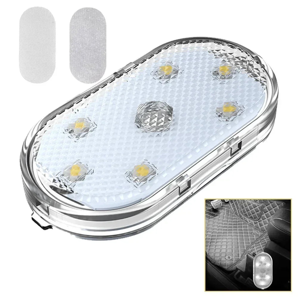Touch Light Hand Car Roof Magic stickers Lamp Indoor Car Lighting Night Reading Light Reading Lamp Car Interior Lights