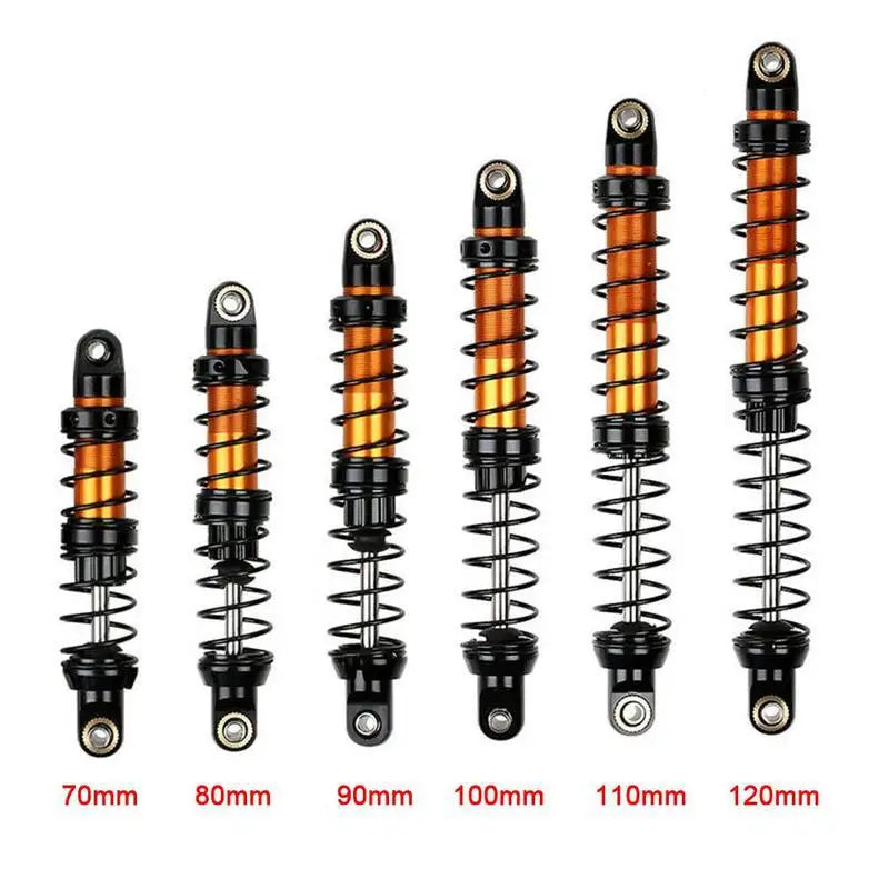 4PCS/lot All-Metal Suspension Oil Shock Absorber 70MM 80MM 90MM 100MM 110MM 120MM For SCX10 D90 Spectra TRX-4 90046 RC Car