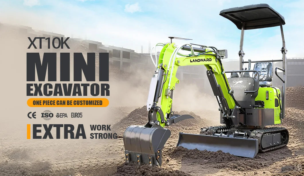 LANDWARD YANMAR Excavator 2.5 Tons Mini Excavator Optional Engine 24HP XT25U Crawler Cab Mini Excavator 3 Tons Euro 5 Customized