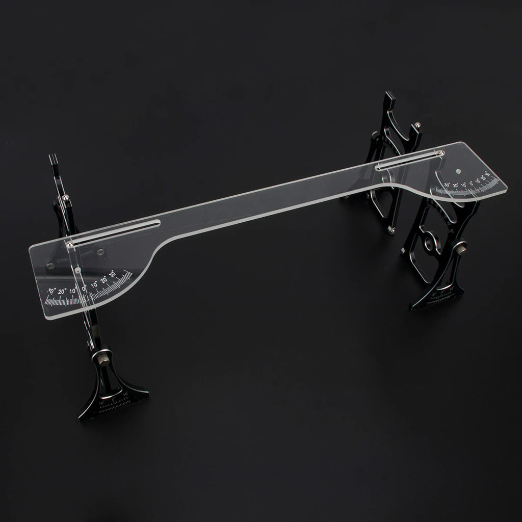 1Set Aluminum Chassis Setup System Measuring Tool With Ruler Wrench for Trxs 1/8 Rally Short Truck 1/7 Electric Off-road Car