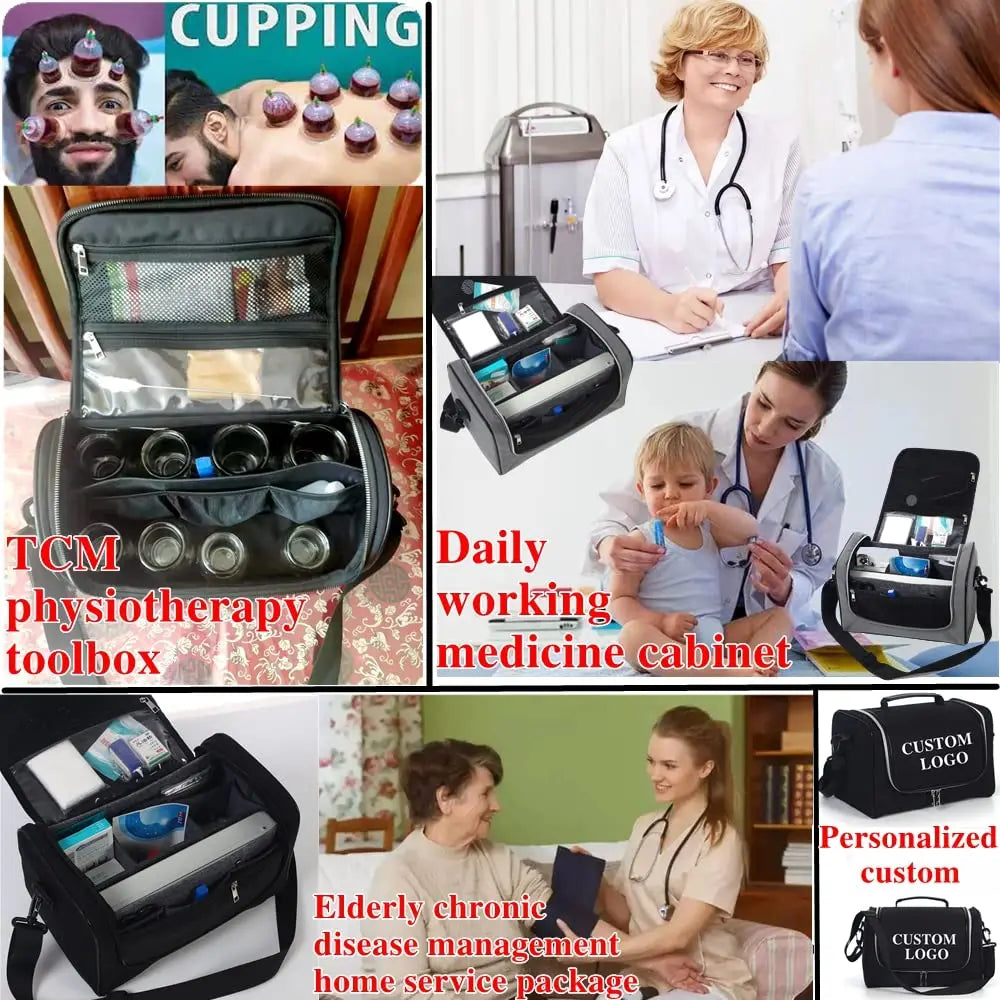 2 PCS Set Waterproof First Aid Kit Bag,Medical Bag Travel Outdoor,Medicine Bag,Nurses Storage Bag,Doctor Bag with Shoulder Strap