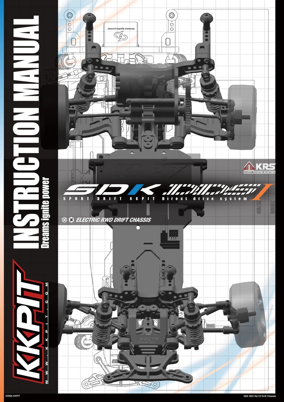 KKPIT SDK DDS Ver.1.0 1/10 Electric R/C DRIFT Chassis KIT