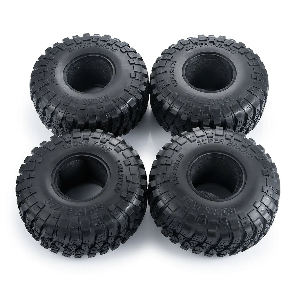 AXSPEED 4PCS Rubber Tyres 120/125/137/150mm for 1.9 2.2 Wheel Tires Axial SCX10 Wraith D90 D110 TRX4 TRX6 1/10 RC Crawler Car