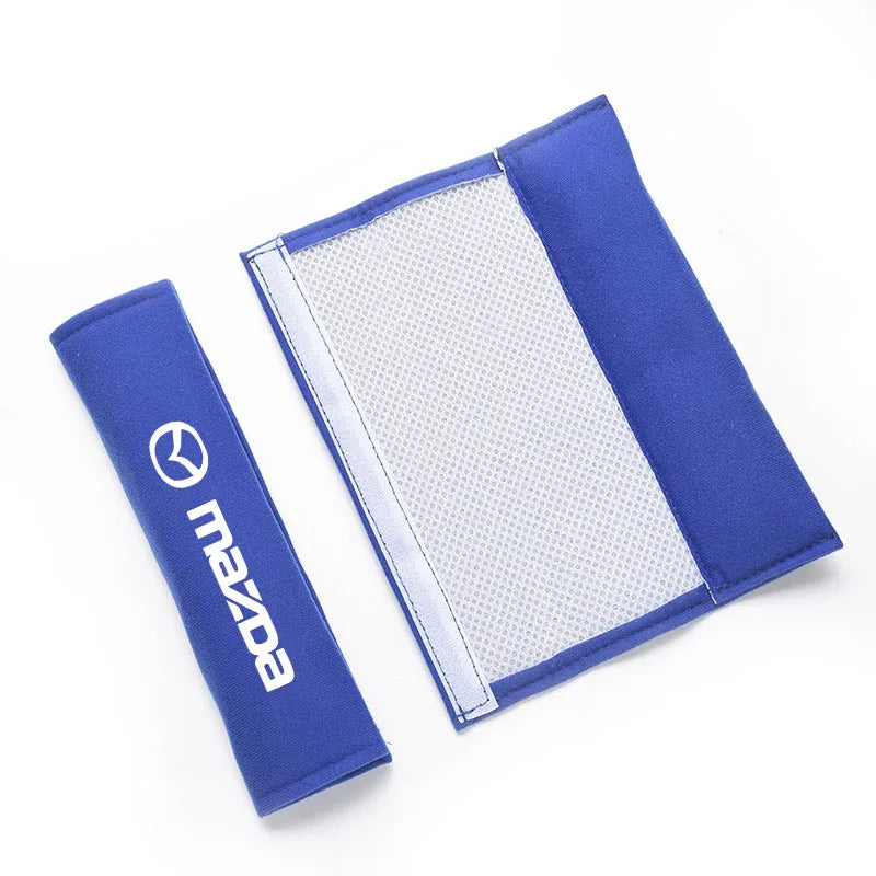 2Pcs Car seat belt leather Shoulder Protector Safety Belt for Mazda 3 CX3 CX4 CX5 CX7 CX8 CX9 CX30 RX7 Atenza Axela