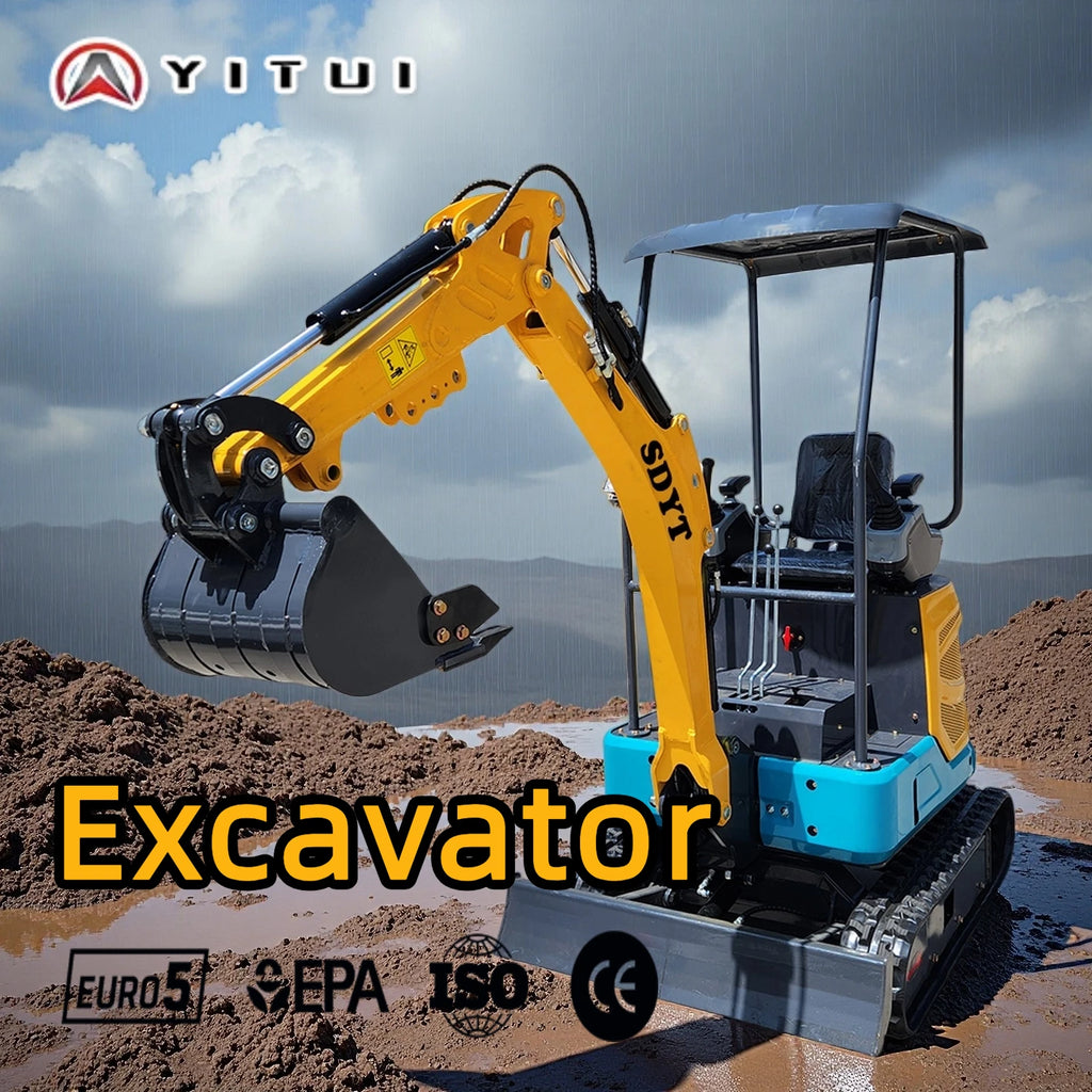 Multifunction 1.2 Tons Powerful Engine Customized Multifunction Can Use A Variety Of Accessories Mini Excavator Home Version