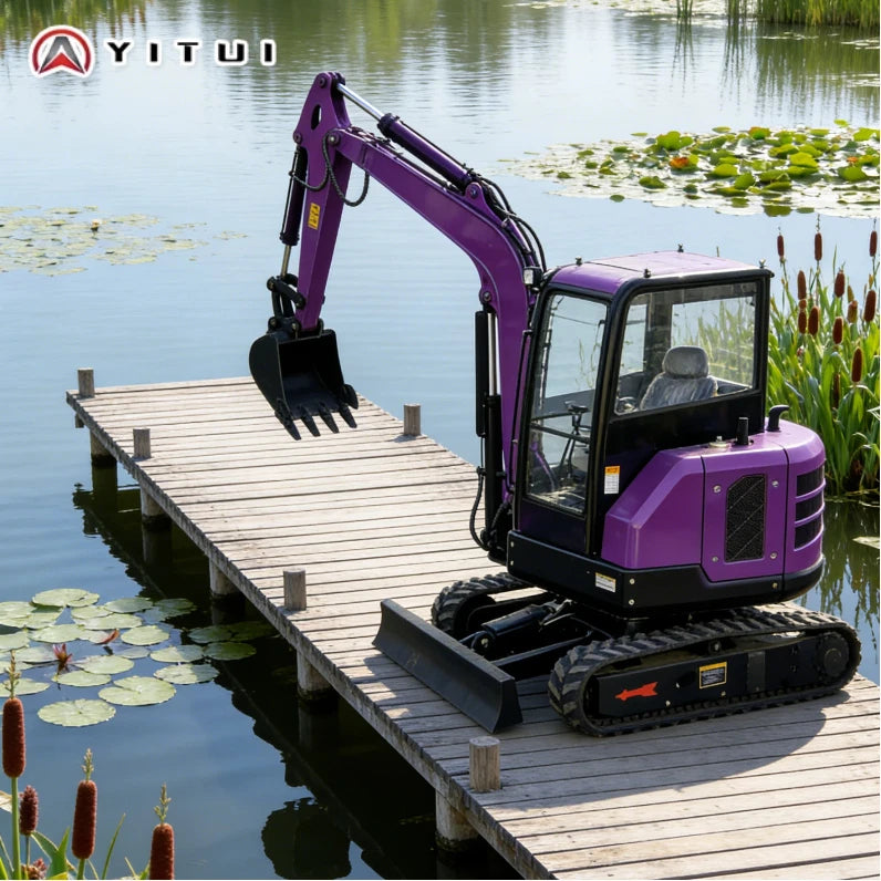 New 2.6 Ton Mini Excavator Crawler Small Excavator With Cab Hydraulic For Home Customized Ce/Epa Certified
