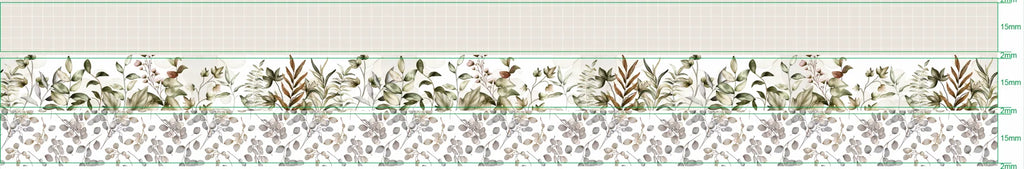2023 NEW 1PC 10M Decor More Neutral Leaves Grid Washi Tape Set for Scrapbooking Journaling Adhesive Masking Tape Cute Stationery