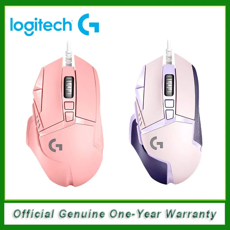 New Logitech G502 HERO Wired Mouse Pink Gaming Mouse 25600DPI Esports Mouse RGB Nebula Series