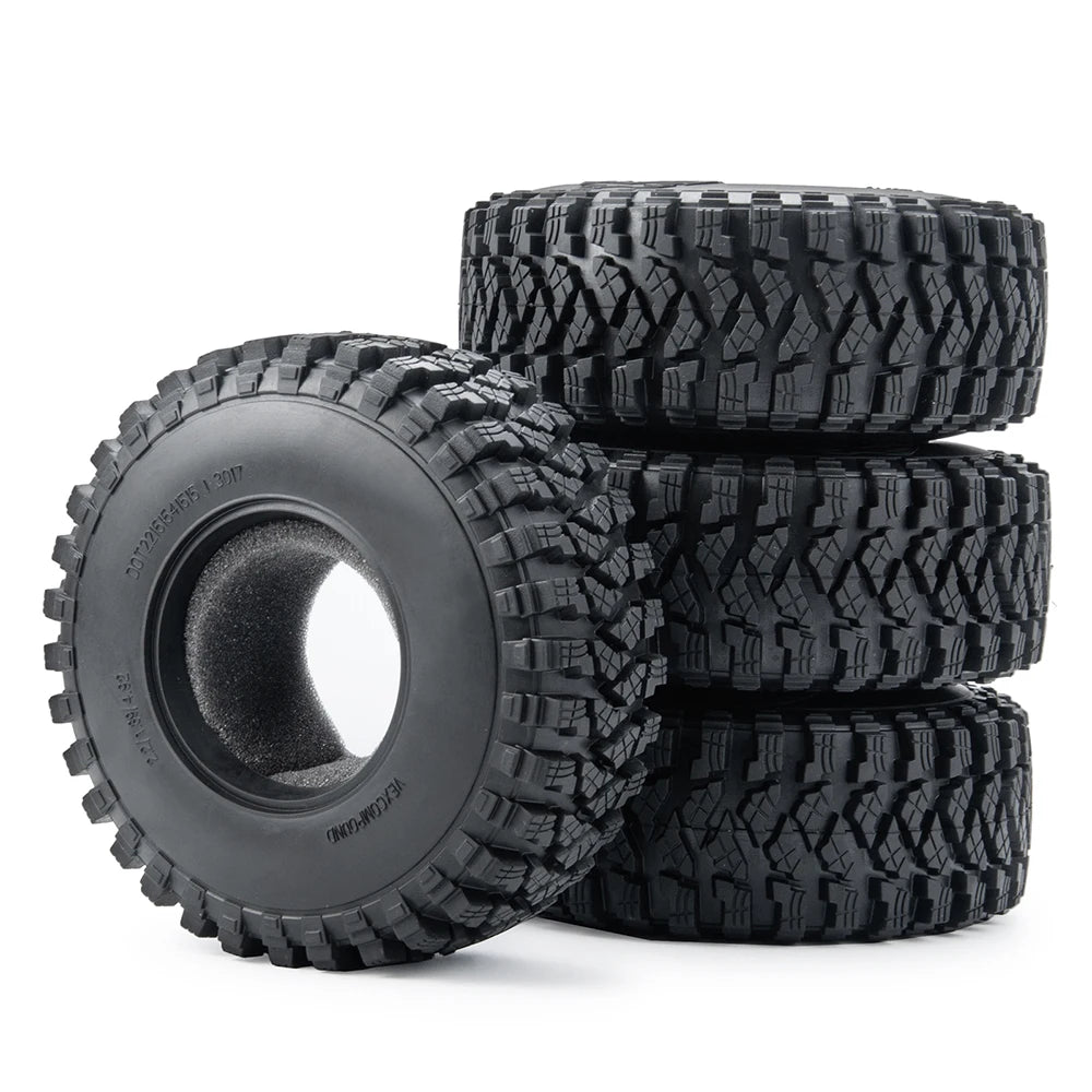 AXSPEED 4PCS Rubber Tyres 120/125/137/150mm for 1.9 2.2 Wheel Tires Axial SCX10 Wraith D90 D110 TRX4 TRX6 1/10 RC Crawler Car