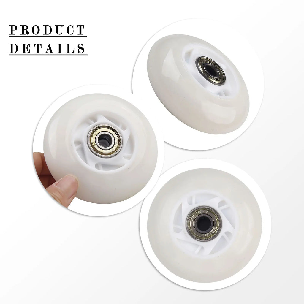 64/70/72mm Outdoor Inline Hockey Skate Wheels With Bearing Glitter Wheels LED Lighting Skating Wheel Flash Wheels Skate Roller