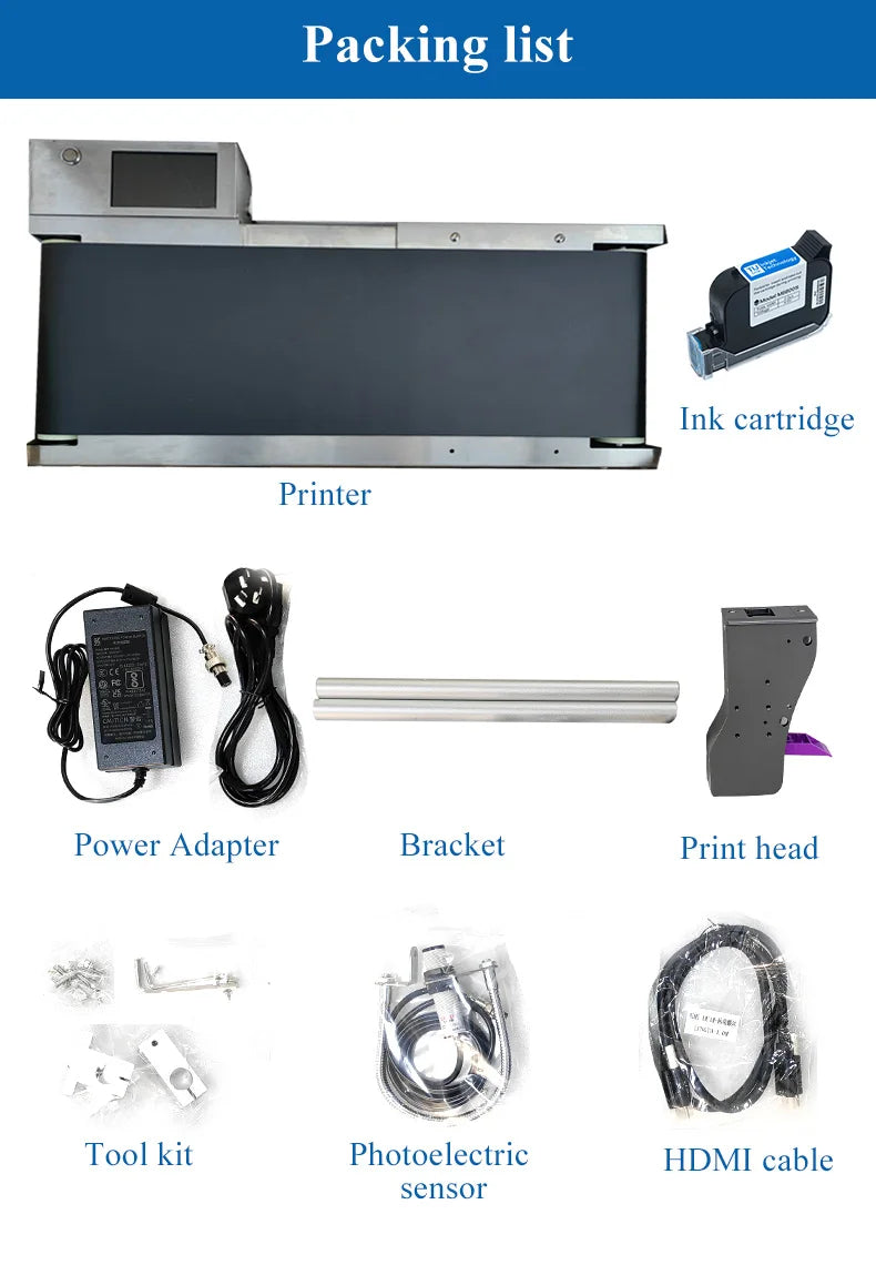 Conveyor Printer Integrated Machine 2 In 1 Using 600DPI Exp Mfg Date Coding Machine Smart TIJ Inline Printer