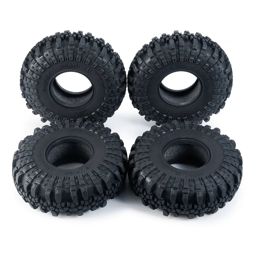 AXSPEED 4PCS Rubber Tyres 120/125/137/150mm for 1.9 2.2 Wheel Tires Axial SCX10 Wraith D90 D110 TRX4 TRX6 1/10 RC Crawler Car