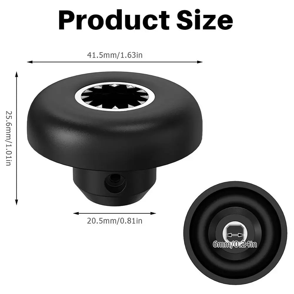 1Set Mushroom Head Connector Blender Drive Socket Black Universal Blender Spare Parts with Wrench Screw for Vitamix Blender