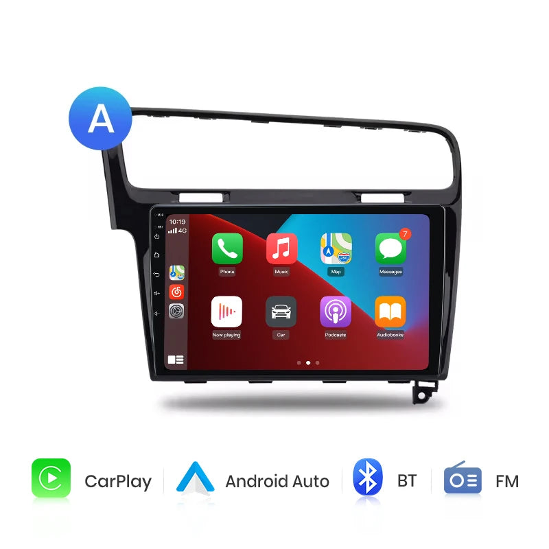 Junsun AI 4G LTE Wireless CarPlay Android Auto Car Radio For VW Volkswagen Golf 7 2013 2014 2015-2017 GPS Navi BT DSP RDS FM