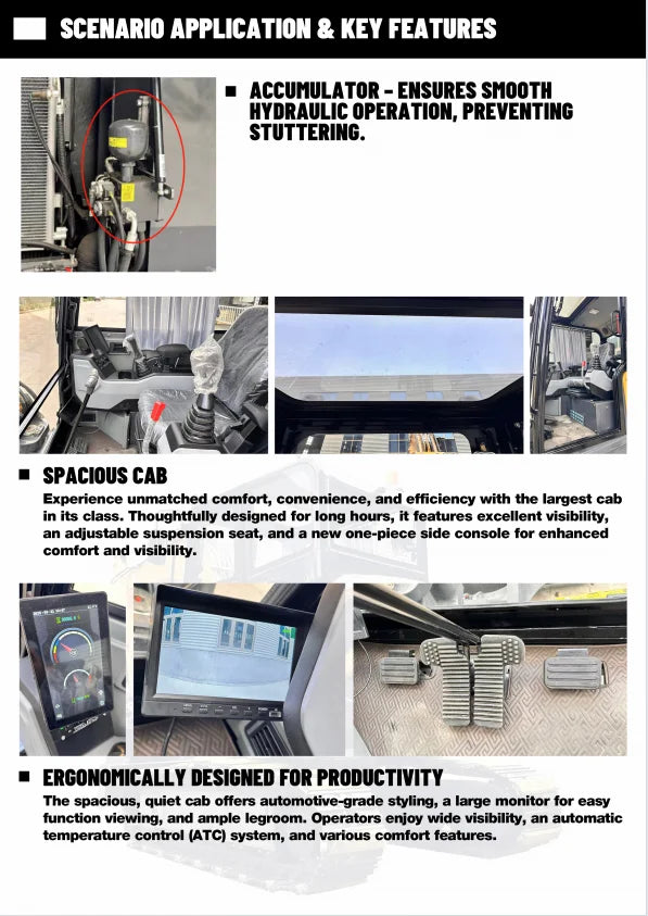 Reliable China 6ton Small Excavator - Hydraulic System for Long-Lasting Farm & Construction Operations