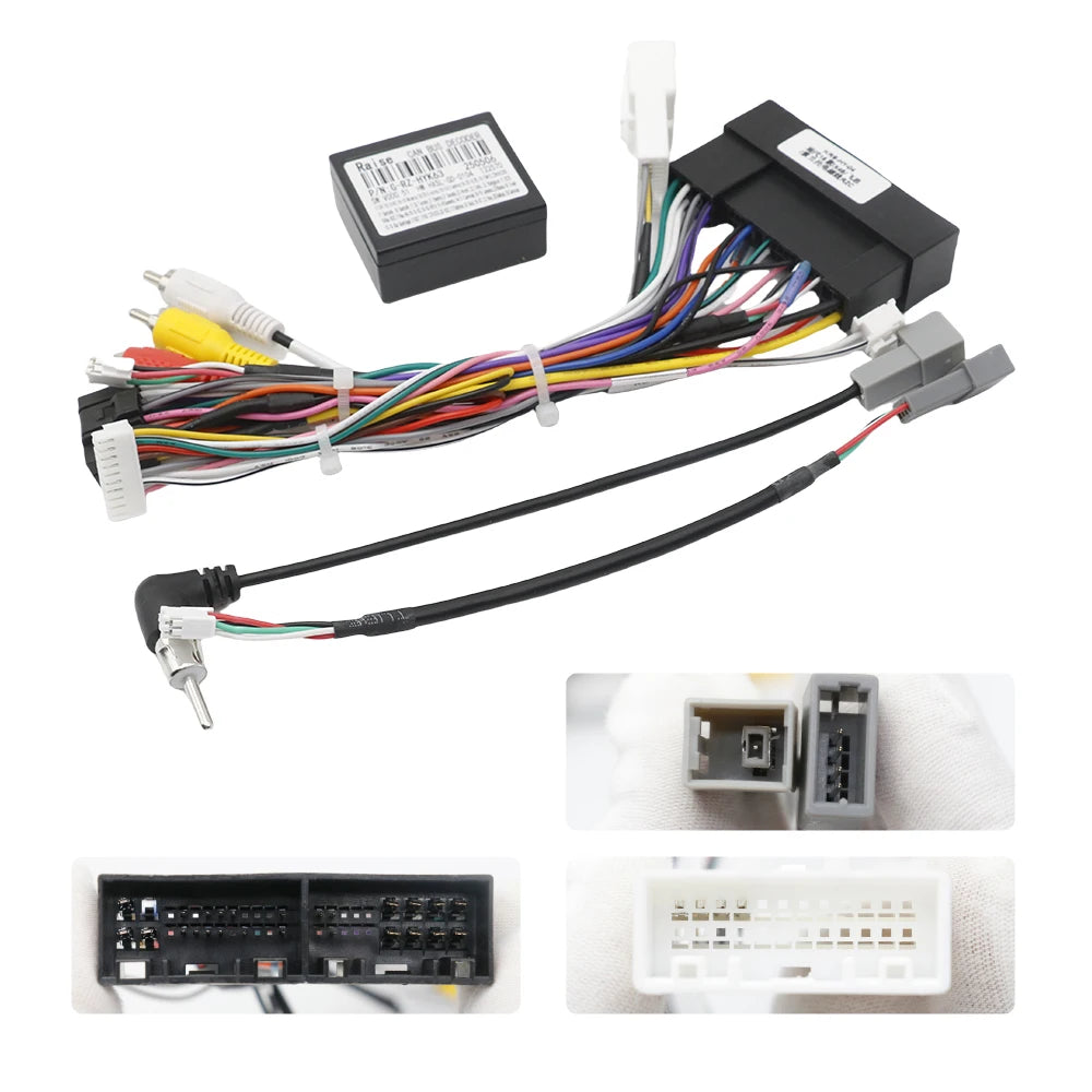 16 Pin Connector Car Android Cable Adapter for Hyundai Tucson Ix35 Elantra Santa Fe for Kia Sportage Ceed CAN Bus Wiring Harness