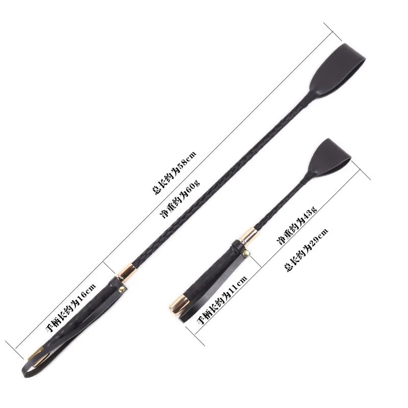 Riding Crop Durable Equestrian Training PU Leather Outdoor Portable Pointer Lightweight Non Slip With Handle Horse Whip Racing
