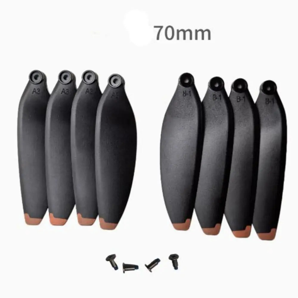 Universal Folding Propeller Blades Plastic 64mm/70mm Remote Control Drone Parts Black Quadcopter Spare Blade