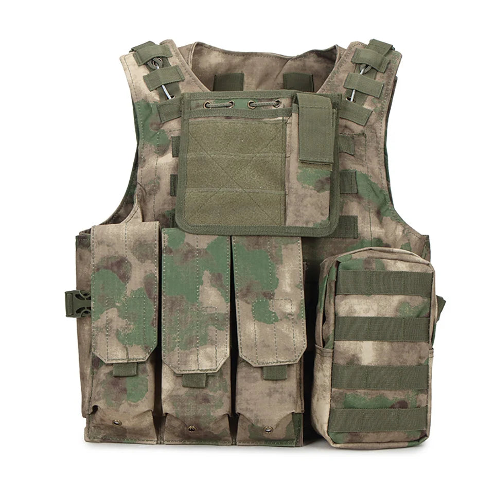 FX Camouflage Hunting Military Tactical Vest, Wargame Body Molle Armor, CS SWAT Team, Outdoor Jungle Equipment