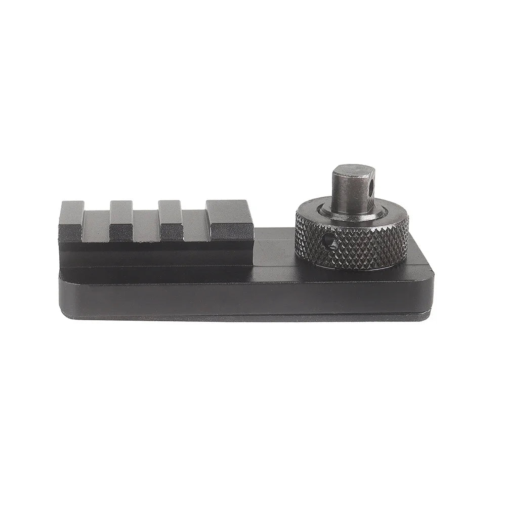 Sling Swivel Stud Picatinny Rail Adapter for Rifle Bipod 20mm Picatinny Mount Adapter with 3 Slots Rubber Base Hunting