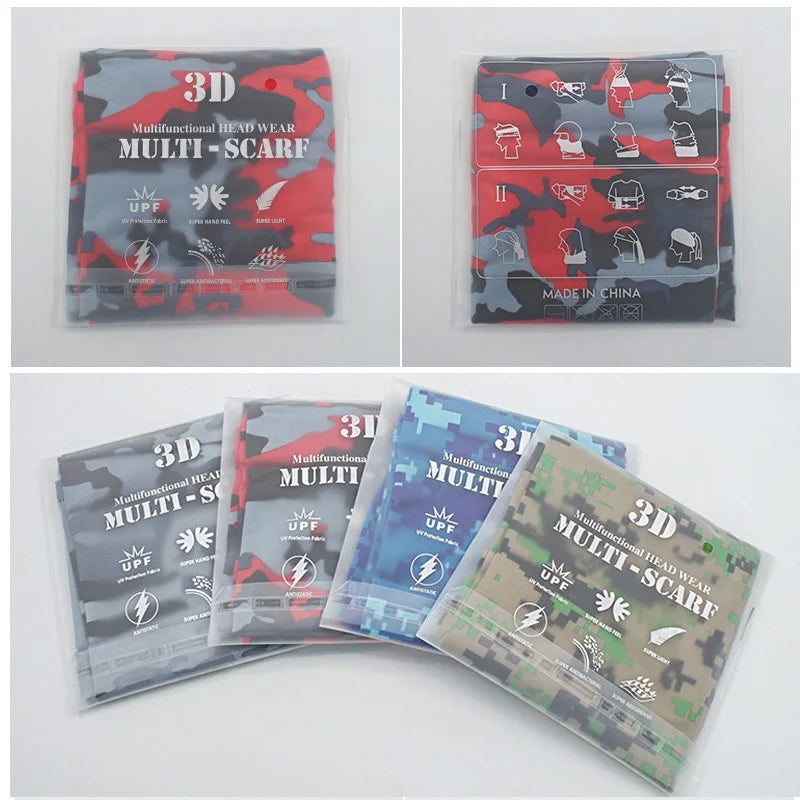 Summer Sports Bandana Breathable UV SunProtection Camping Hiking Cycling Scarves Headwear Men Women Neck Warmer Tube Magic Scarf