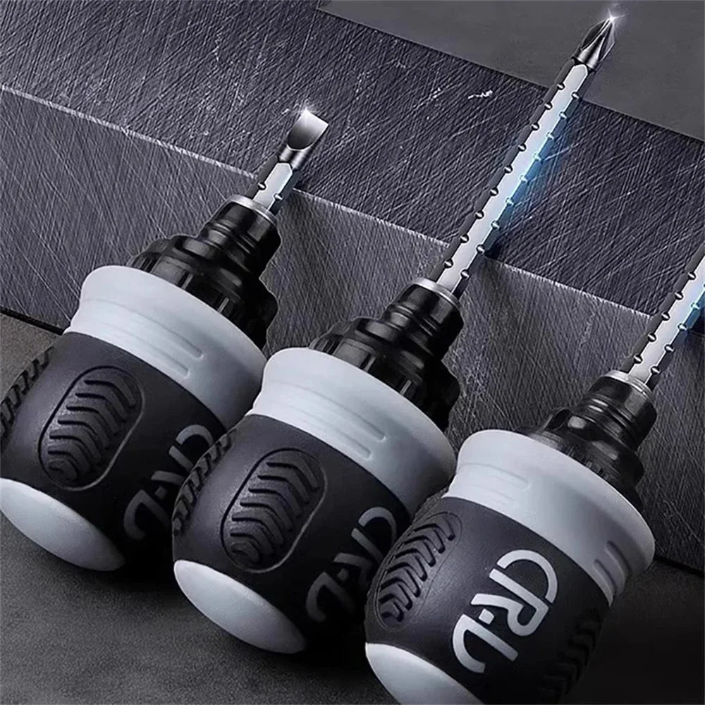 Multifunctional Triangular Plum Blossom Cross Inner Screwdriver Ratchet Screwdriver Set Short Shaped Radish Head High Hardness