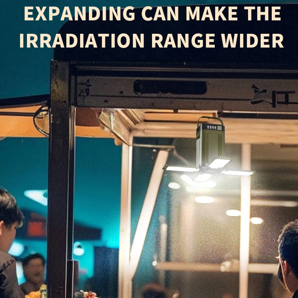 Foldable Camping Light Waterproof Rechargeable Lantern Portable Flashlight LED Tent Light for Camping Hiking Fishing