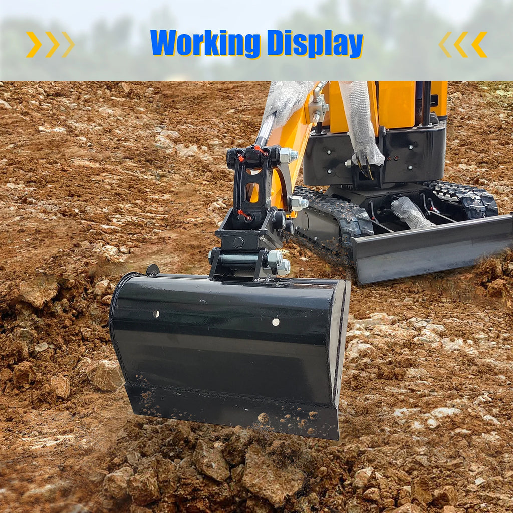 Germany Stock 500/600/800/1000mm Flat Bucket For JCB NEX Kingway Berger Kruas Mini and Other Chinese Mini Excavators