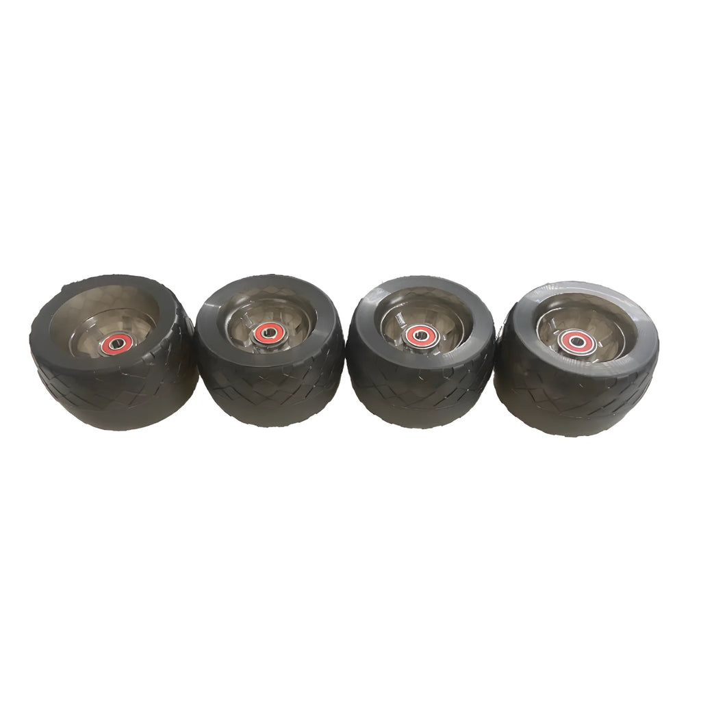 NEW 105mm Off-road WheelTransparent Red Wheels Core high Elastic Longboard Electric Skateboard PU Wheel