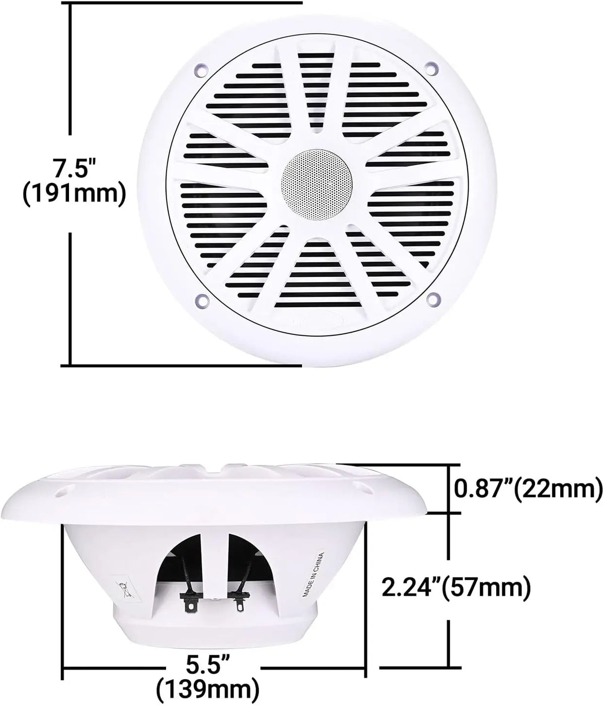 Wholesale 6.5 Inch IP65 Marine Waterproof Speaker Embedded Installation Outdoor Speakers for Yacht Boat RV Ceiling Speakers