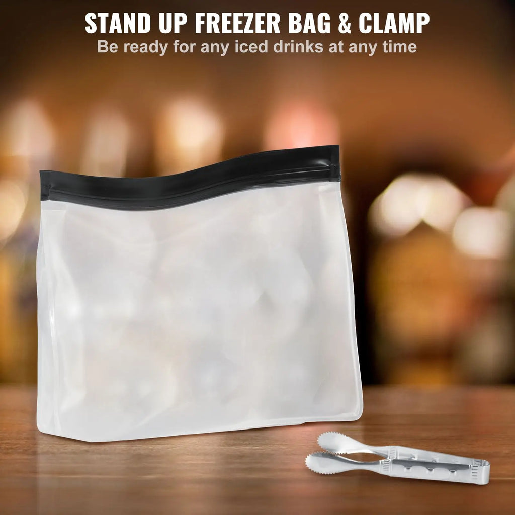 2.36inch Crystal Clear Ice Ball Maker Storage Bag with Ice Clamp 2C Clear Ice Cube