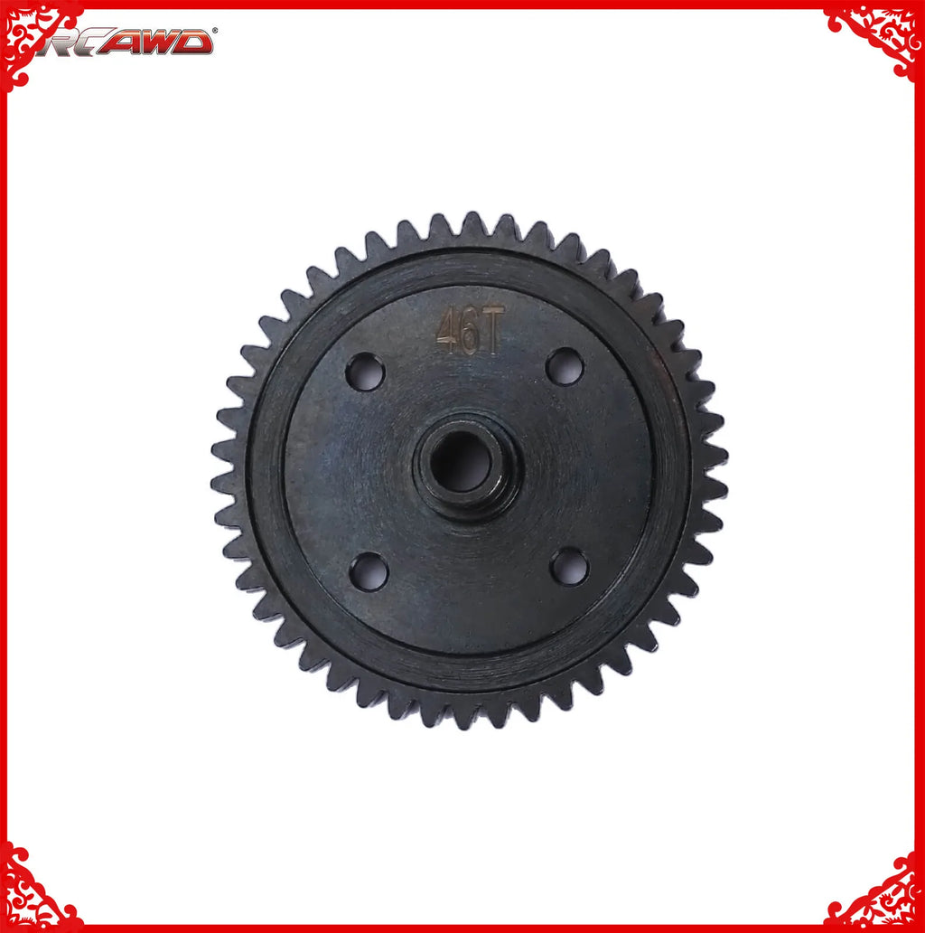 RCAWD Steel 46T Spur Gear for Arrma 1/7 FELONY FIRETEAM INFRACTION 6S 1/8 TYPHON 6s upgrades parts #ARA310939