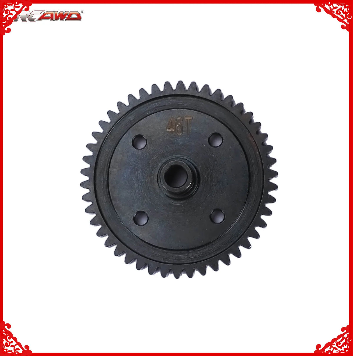 RCAWD Steel 46T Spur Gear for Arrma 1/7 FELONY FIRETEAM INFRACTION 6S 1/8 TYPHON 6s upgrades parts #ARA310939